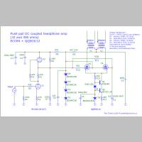 Headphone amp QQE03/12 - schematic diagram